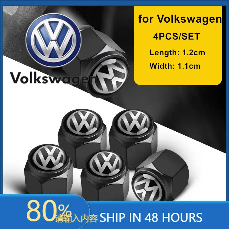 

Для VOLKSWAGEN VW, 4 шт., металлические колпачки на ниппель шин, защитные чехлы для VW Volkswagen Golf Polo Passat Tiguan Touran Jetta A