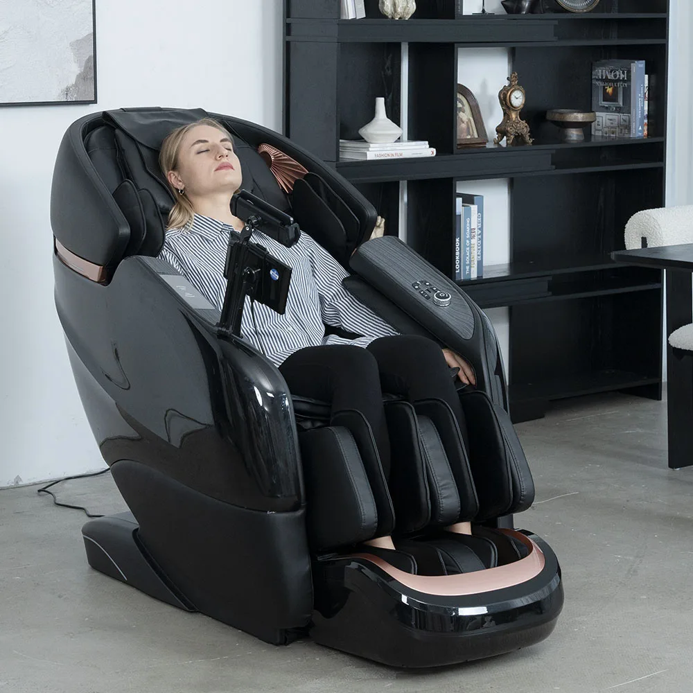 

2025 New Massage Chair Shiatsu Vibrating Heating SL 4d Zero Gravity Full Body Massage Chair With Foot Massager