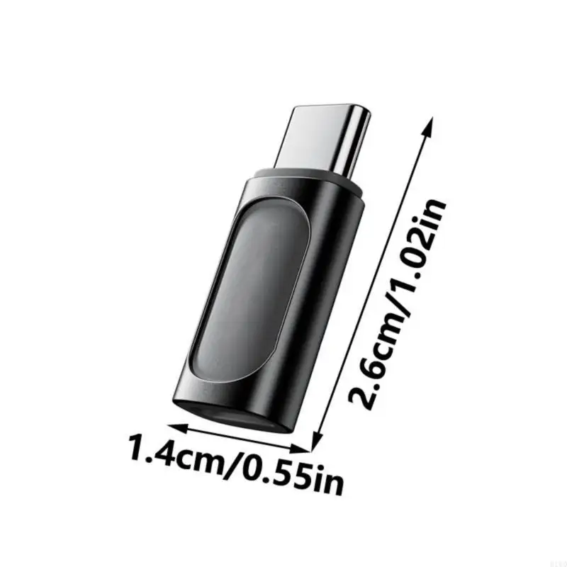 

R1WD Portable Lightnings Female to USB C Male Adapters Lightnings to USB C Adapter Fast Charging and Data Syncing Compatible