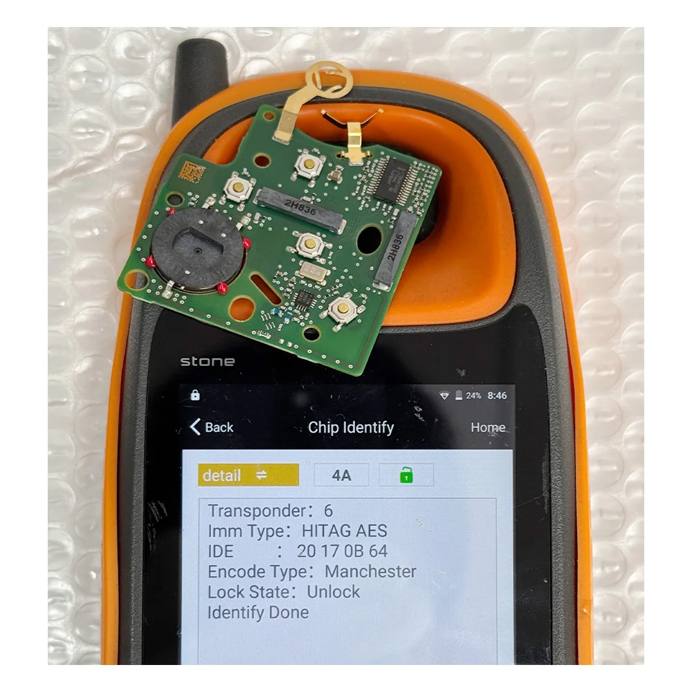 SUPERKEY P/N 285971998R Original PCB For Renault Clio IV Captur 2009 - 2017 PCF7953M 4A Chip 433 MHZ Keyless Smart Card Car Key