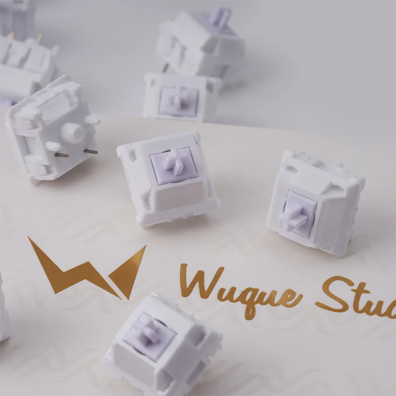 Wuque Studio WS Switch Morandi Linear Keyboard Switches with PMMA Light Diffuser POM Housing UPE Stem For Mechanical Keyboard