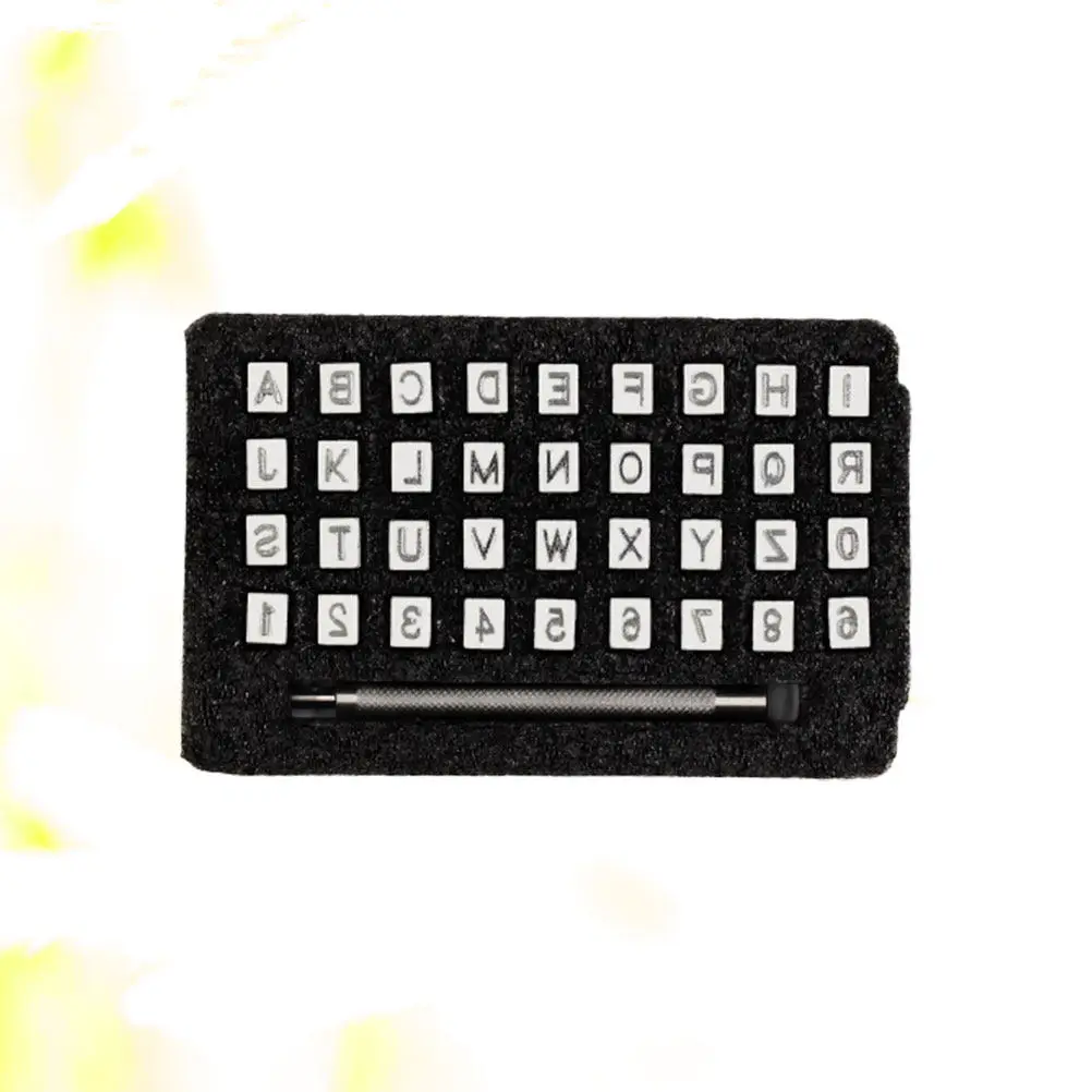 

Набор прочных штампов для букв и цифр, пробойники для рукоделия, маркировки имен, из закаленной стали, длинные