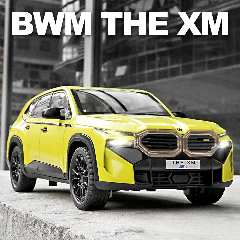 

1:32 BMW THE XM SUV Alloy Die Cast Toy Car Model Sound and Light Pull Back Children's Toy Collectibles Birthday gift