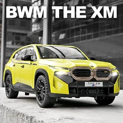 1:32 BMW THE XM SUV Alloy Die Cast Toy Car Model Sound and Light Pull Back Children's Toy Collectibles Birthday gift