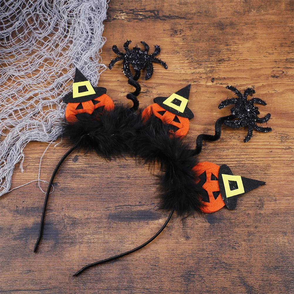

Halloween Headband Accessories Spider Pumpkin Decoration Party Ornament Accessory Hair Favors Happy