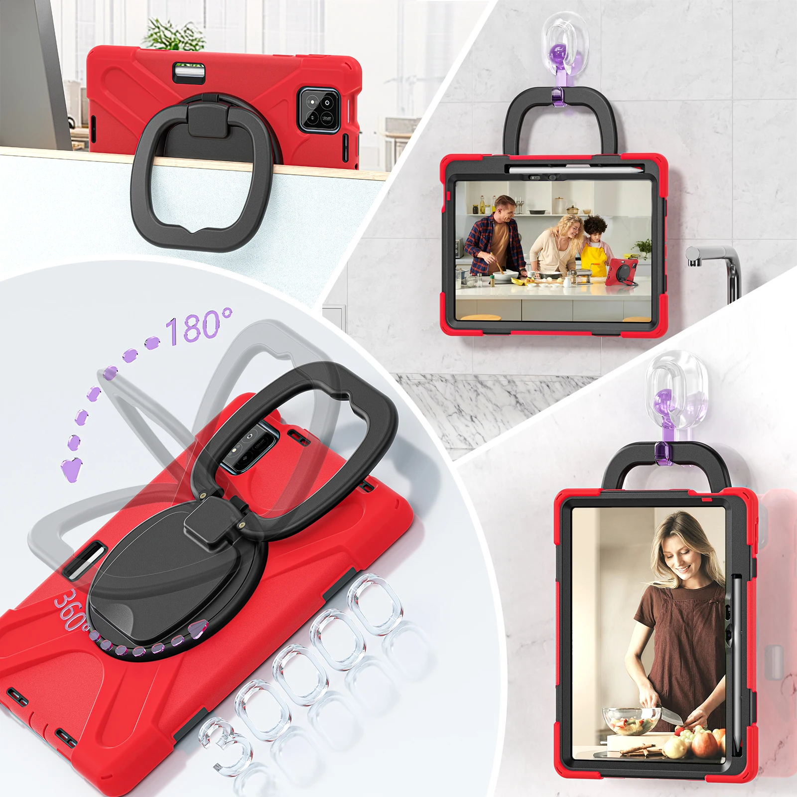 

Подходит для xiaomi pad8 8pro 11,2 дюйма 2025, силиконовый ПК, устойчивый к падению чехол для планшета со складным кронштейном и слотом для ручки