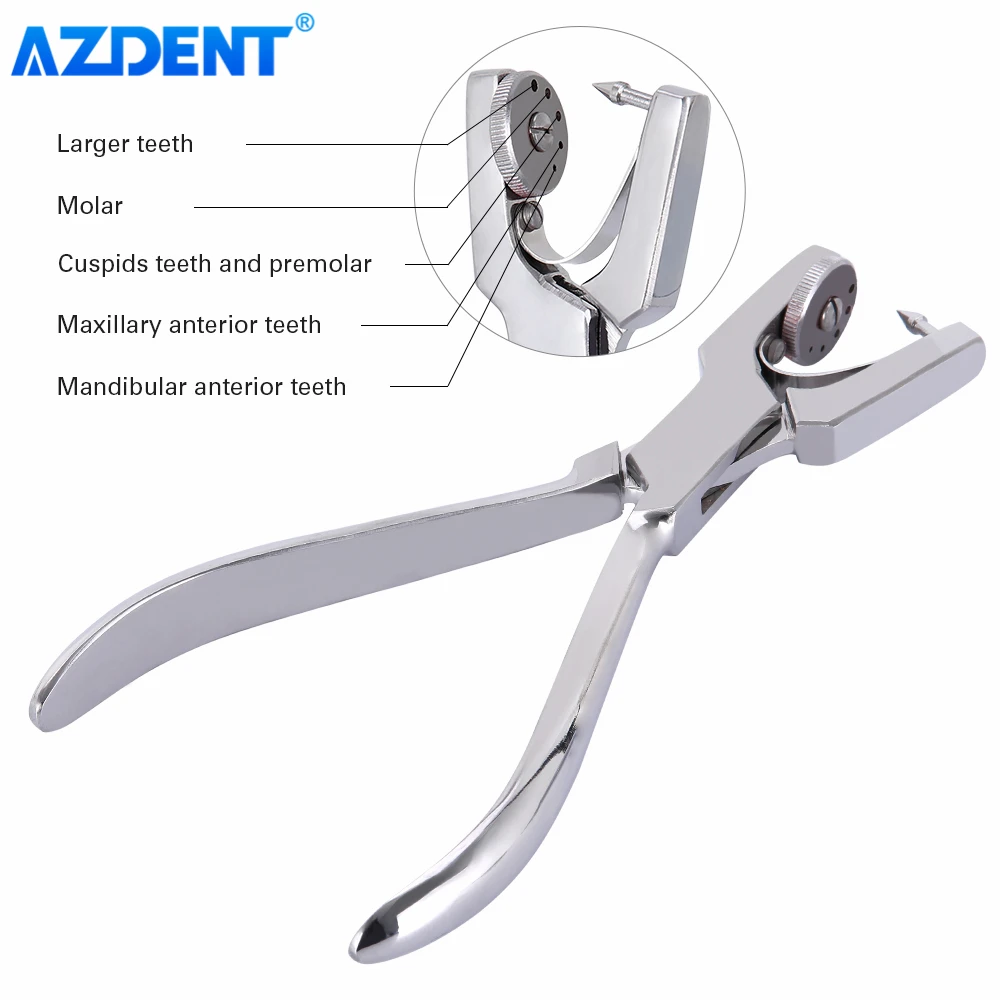 Dental Dam Perforator Rubber Hole Puncher Set AZDENT Mouth Opener Puncher Pliers Dentist Device Dentistry Tools Instrument