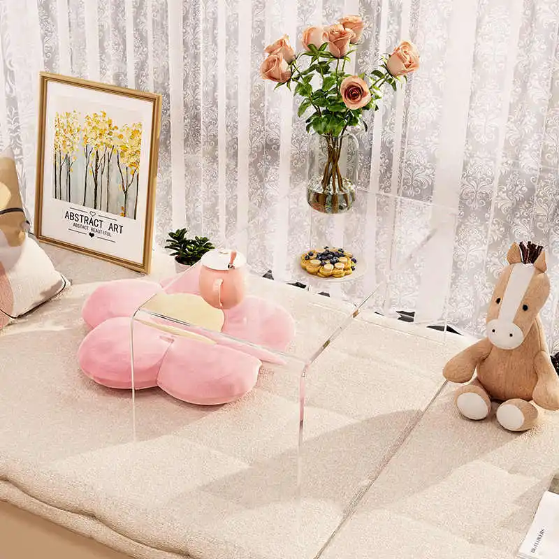 طاولة جانبية شفافة، أدراج مكتب أرضية على الطراز الياباني، أثاث عتبة النافذة متعدد الأغراض، حل توفير مساحة غرفة النوم