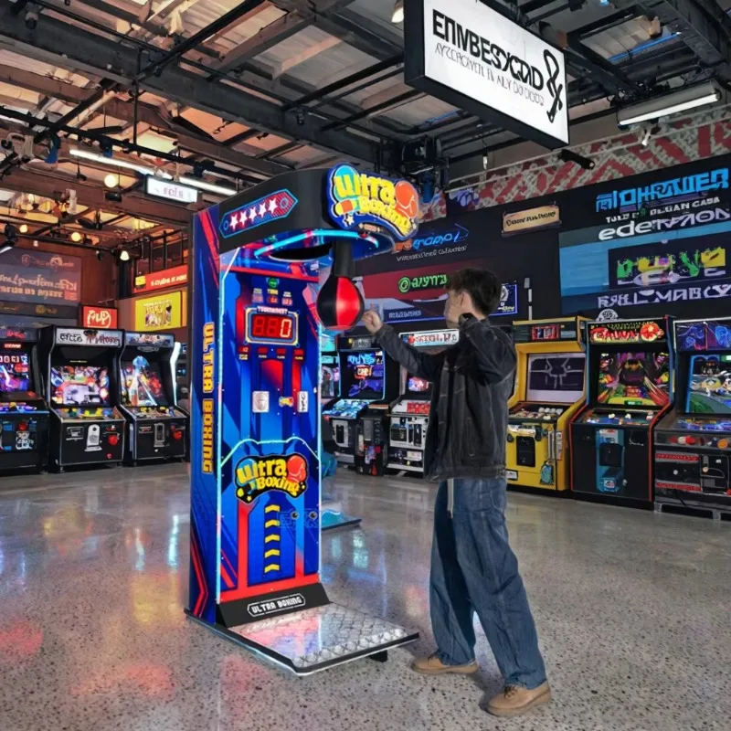 Custom Boxing Punch Game Console Sports Electronics Dynamic Arcade Boxing Game Console Strength Tester Arcade