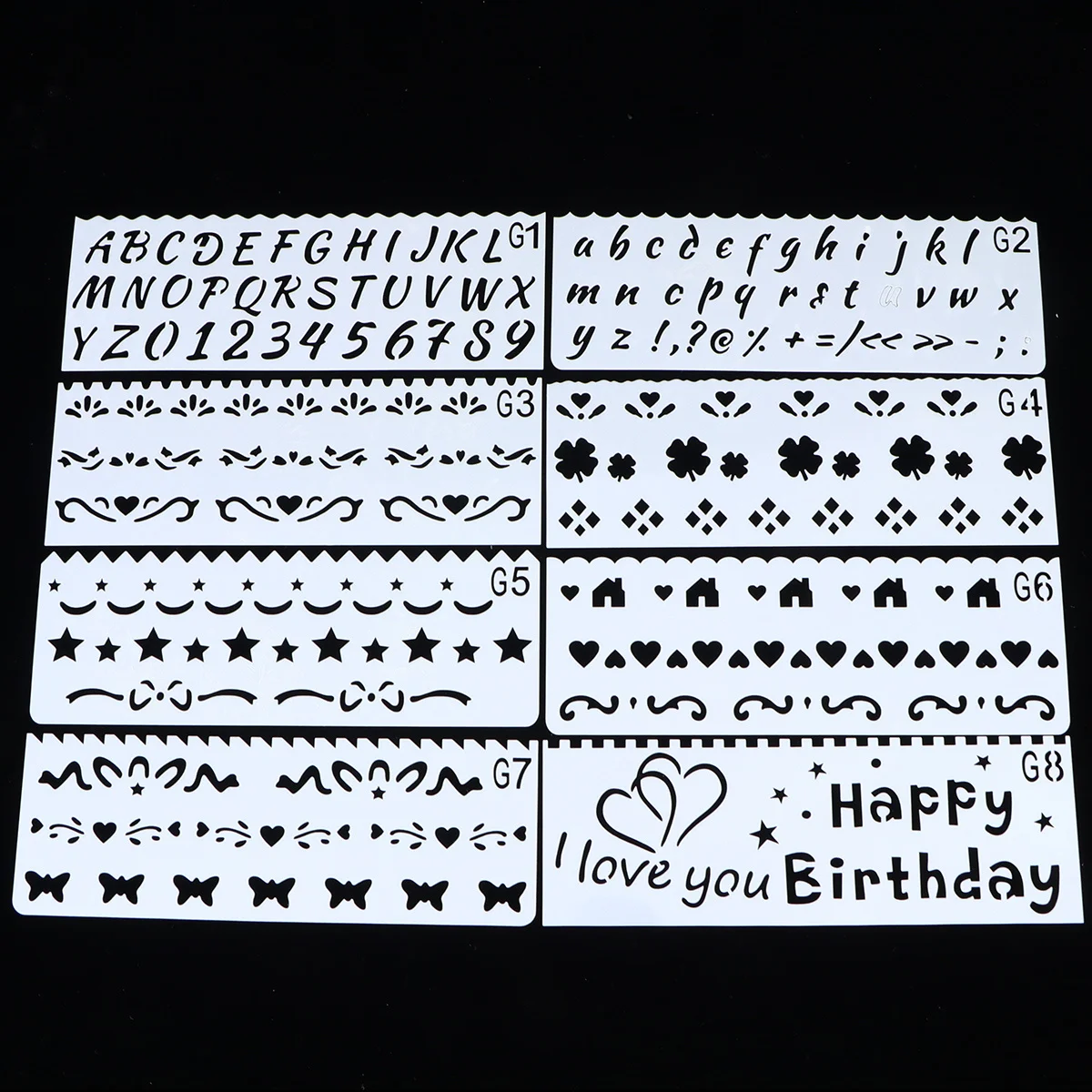 

32pcs Painting Template Kids Hollow Out Stencil Set Reusable Plastic Drawing Tools For Children Educational Diy Alphabet Weather