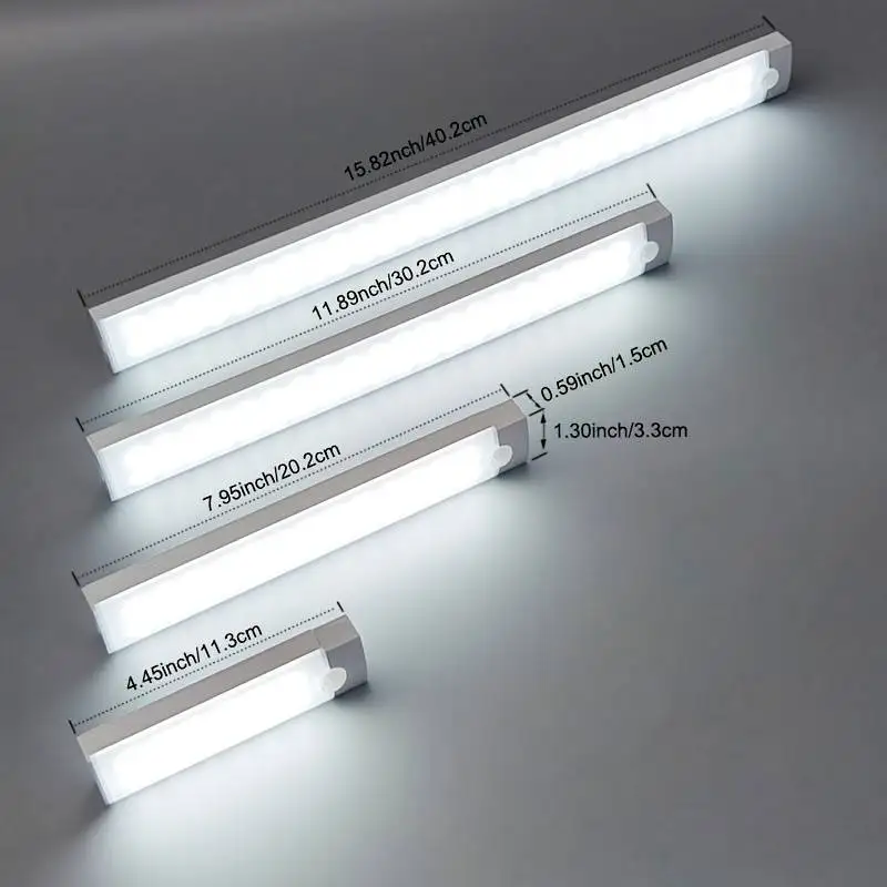 LED-nachtlampje Bewegingssensor Kastlicht Draadloze USB oplaadbare lamp Kast Garderobelamp onder achtergrondverlichting voor keuken