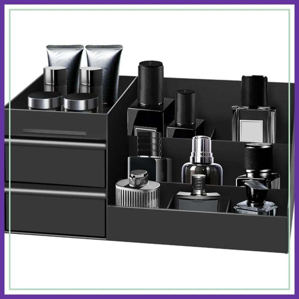 

Mens Organizer, Cologne Organizer for Men, Perfume Stand, Bathroom Countertop Storage, Easter Gifts for Men