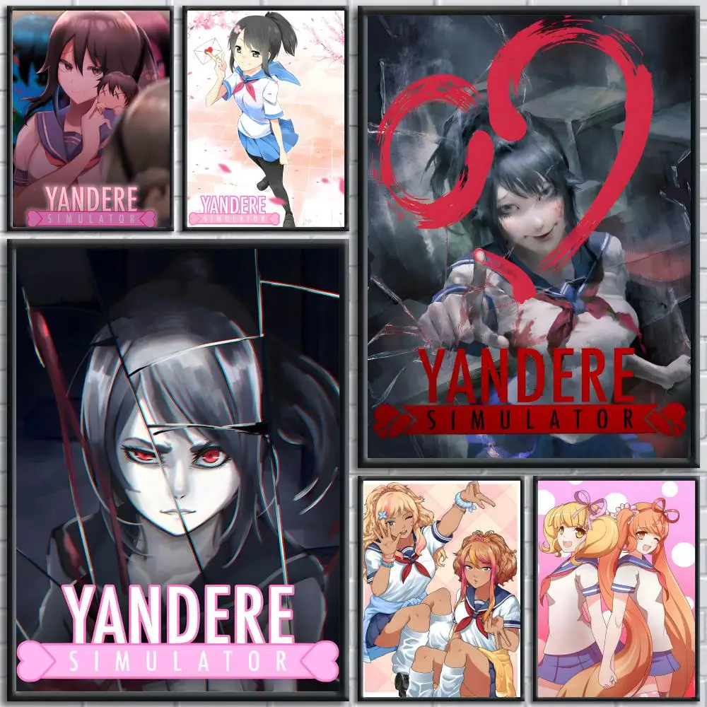 

Video Game Y-Yandere Simulator Poster Trendy And Easy-to-Apply Wall Art Stickers For Home Decor And Dorm Room Walls
