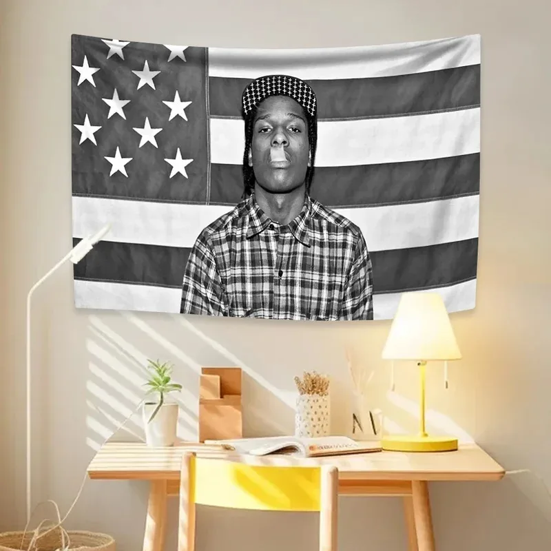 VIKAMA 2026 New Arrival Rapper Tapestry | Music Album Art Poster Wall Hanging | Aesthetic Decor for Bedroom Concert Backdrop