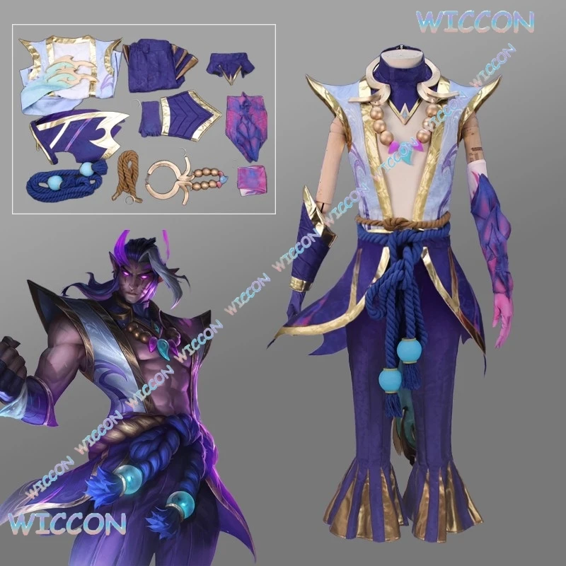 

[BankaiMode] Игра LOL Varus Soul Lotus Varus Косплей Костюм Опора Cos Взрослых Мужчин Хэллоуин Играть Ролевая Одежда Clo