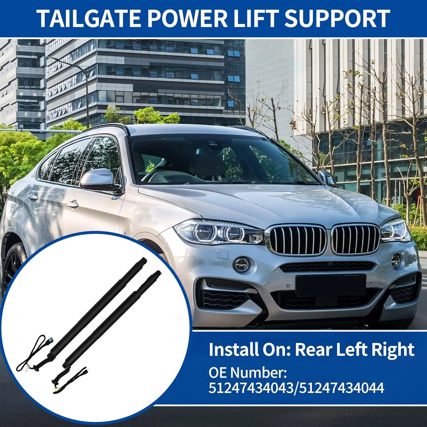 Car Rear Electric Tailgate Strut for BMW X6 F16 2015-2019 Left 51247434043 Right 51247434044