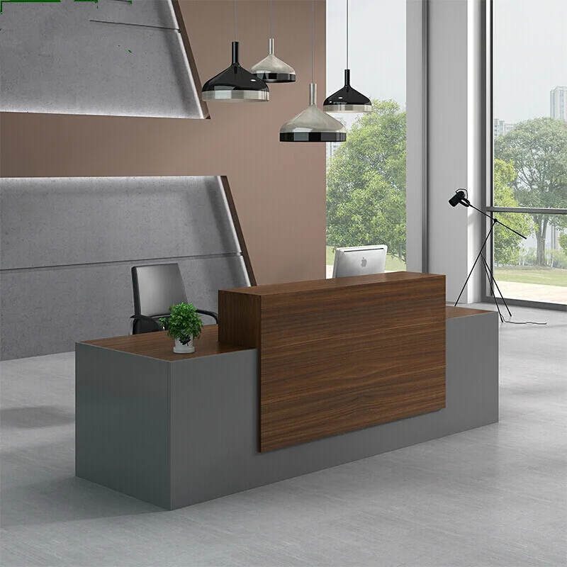 Company Reception Desk Simple And Modern Design Consultation Welcome Cashier Office Front Desk Desk