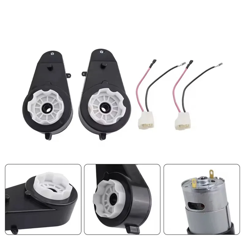 

Электрическая коробка передач RS555, 2 шт., 24 В, 40000 об/мин, замена для детской игрушечной машины, портативные колеса автомобиля, коробка передач, высокоскоростной двигатель