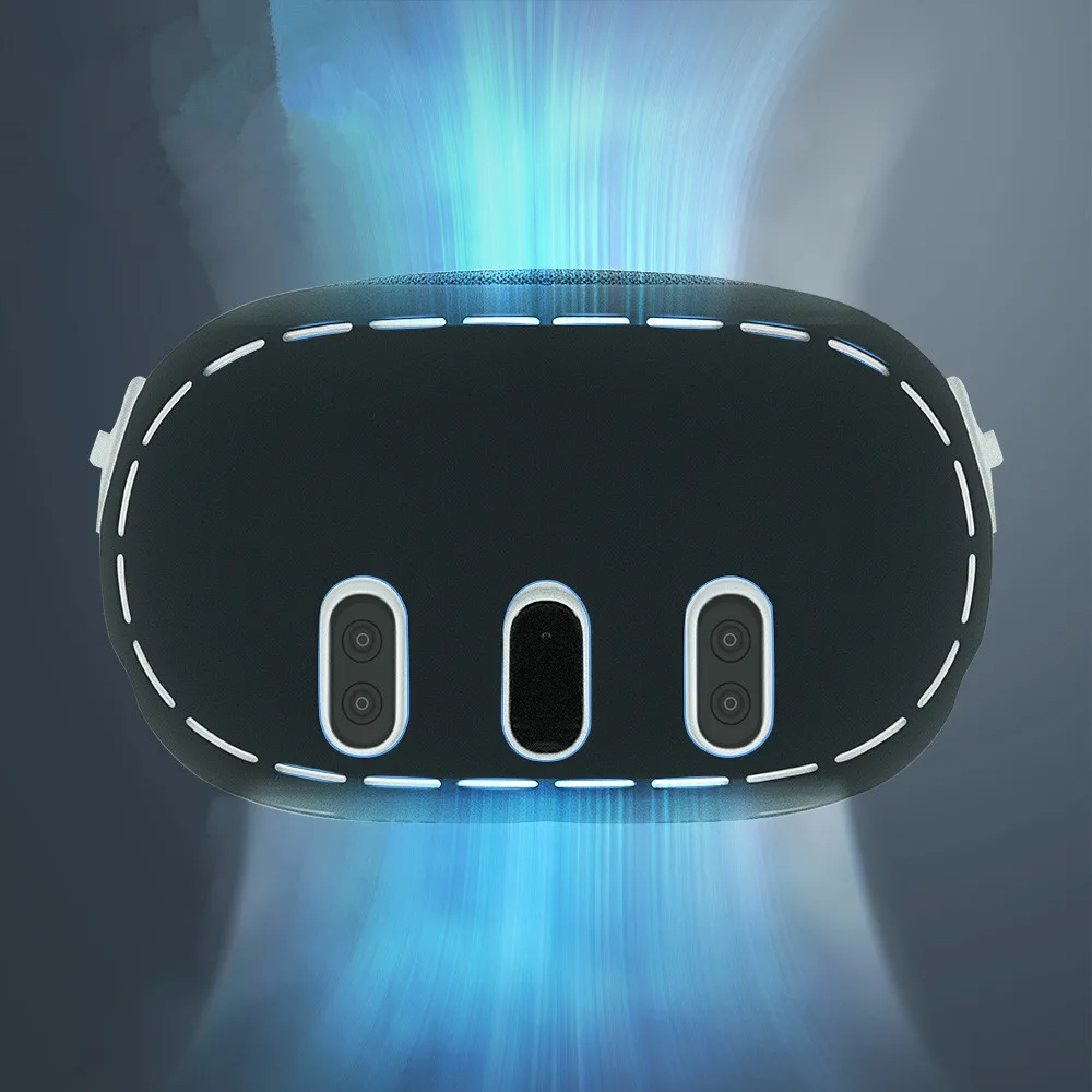 Frente Case Capa VR para Meta Quest 3, Concha protetora anti-colisão, Óculos Acessórios