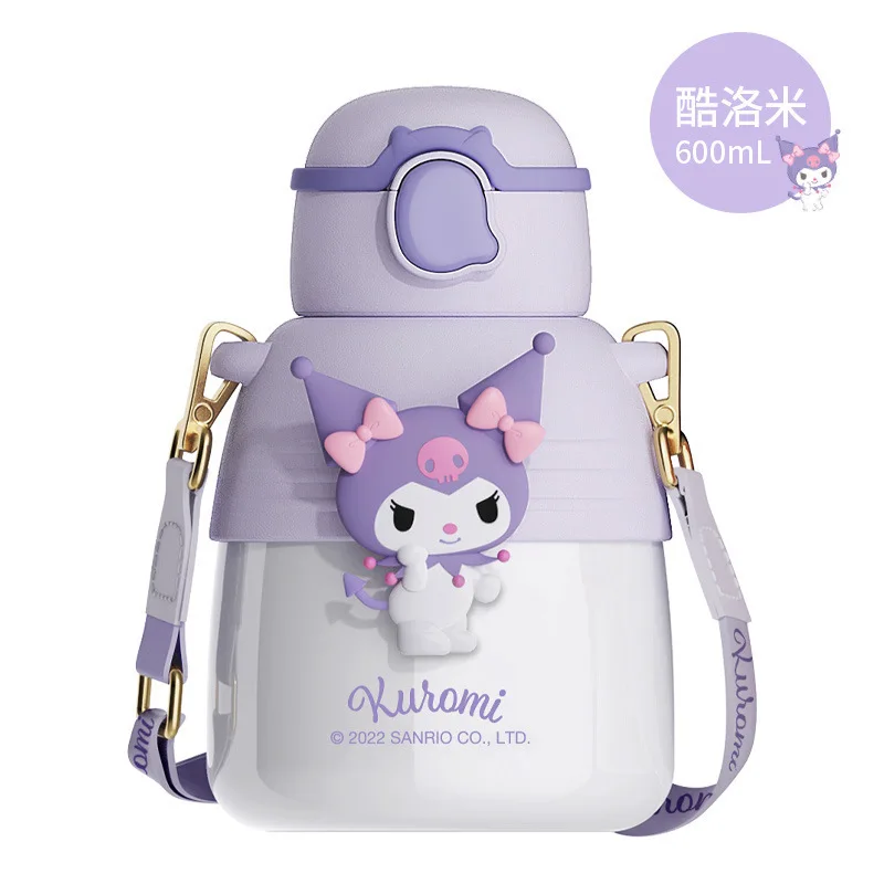 Sanrio Children'S Insulated Cup School Specific Straw Water Cup Elementary School Student Big Belly Water Bottle Female Students