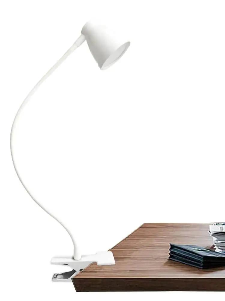 Lampka biurkowa LED z klipsem USB Book Light 360 °   Elastyczna ochrona oczu, giętka szyjka, 3 poziomy jasności, regulowana lampka do czytania przy łóżku. — zdjęcie 2