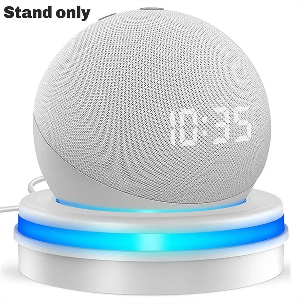 【~ New Y24A】Desktop Stand Mount for Dot5/4 Wall Mount Hanger Holder Speaker Shelf Stable Stand Space Saving Bracket White