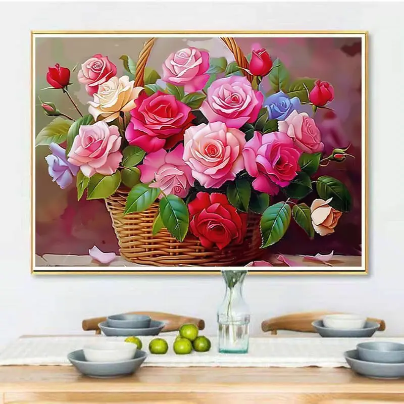 Home decoration handmade cross stitch finished product customized wall flower 2-5 months shipping prepaid deposit link