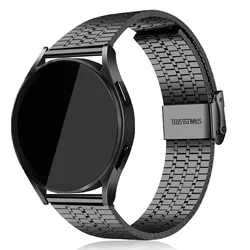 Stainless Steel Strap For Samsung Galaxy Watch 7 6 5 4 44mm 40mm 5Pro 4 Classic 20mm 22mm Bracelet Huawei GT 2 3 4 Pro 46mm Band