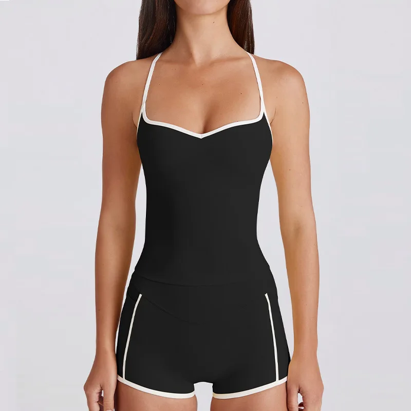 

2PCS Yoga Set Women Tracksuit Nude Feeling Workout Sets Gym Clothes Push Up Fitness Running Sportwear Sport Bra Shorts Suit