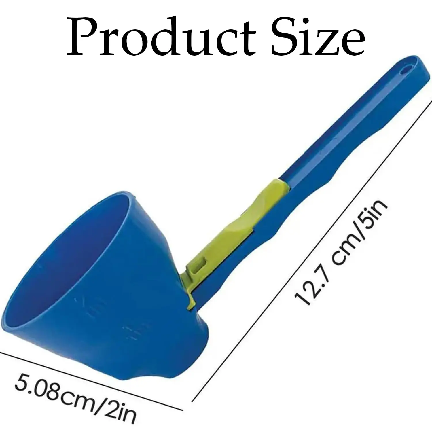 Protein Powder Funnel,Measuring Spoons,Coffee Spoons,Powder Funnel with Sliding Base, Measuring Funnel for Accurate Measuring