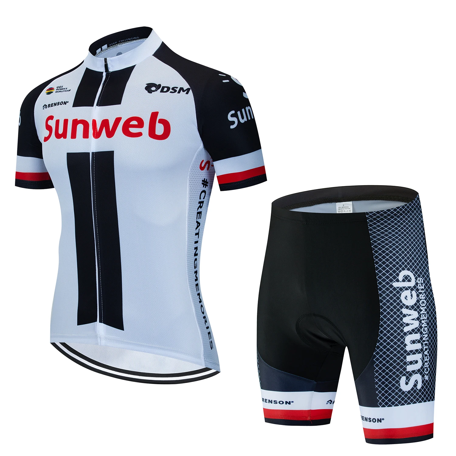 Sunweb 7 時間ライドパッドマイヨサイクリングマン M - Mountain Biking Jerseys Men のレビューと価格