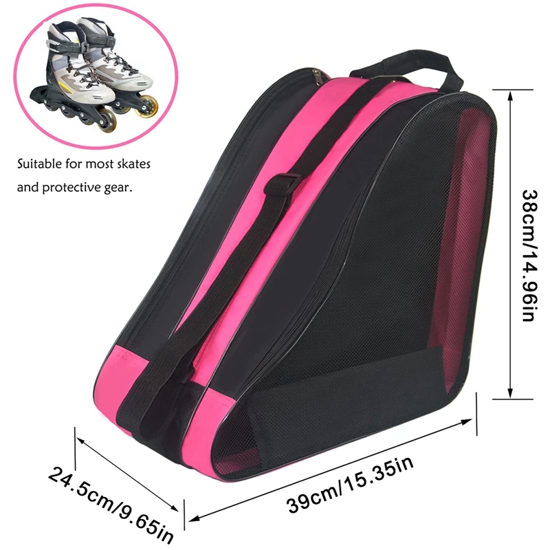 Sacs de Rangement de Grande Capacité pour Chaussures de Patinage, Poudres de Transport, Organisateurs de Patins à Roulettes, Portable, Environnement, Réglable, Nouveau