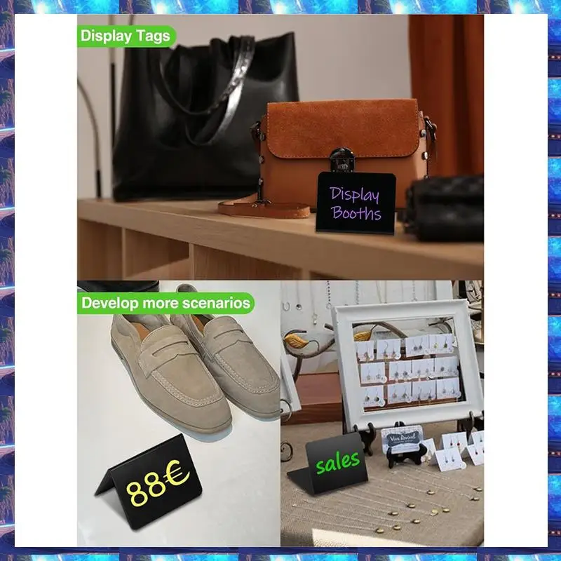 2025 12 Pack 4 Inch X3 Inch Mini Chalkboard Signs For Party-Buffet,Food Labels For Party-Supplies-Wedding Table Signs,12 Pack 4