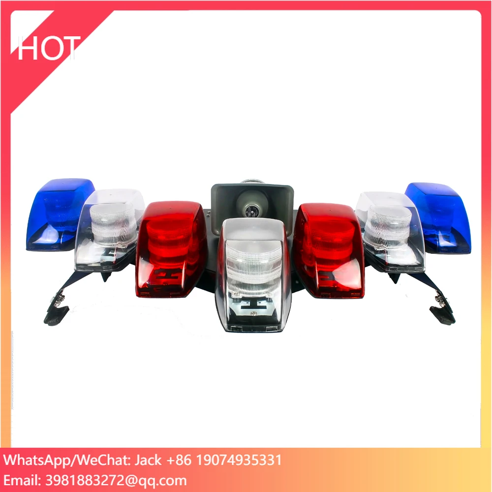 

V Shape LED Flashing Emergency Warning Speaker Security Car Lightbar