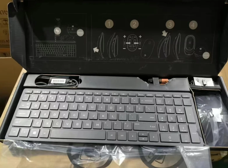 

New For HP ENVY thin silent charging model AH0G wireless keyboard and mouse set, standard version
