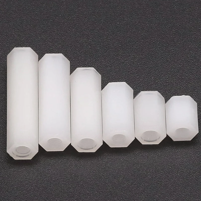 

50pcs M2M2.5M3M4M5 Nylon Hexagonal Pillar Nut Tapped Spacer