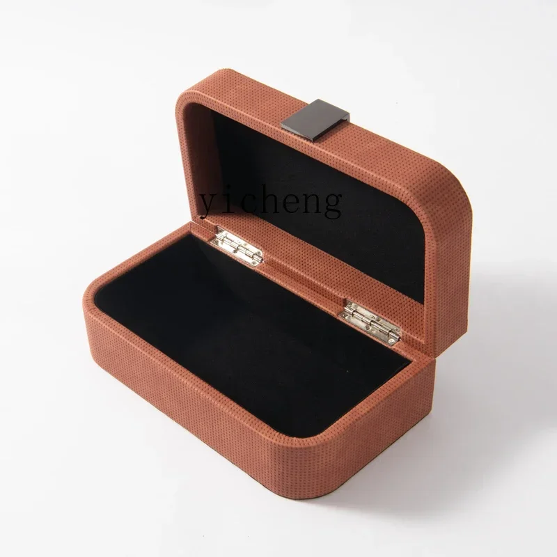 simple modern leather jewelry box ornament model room cloakroom receiving box dresser