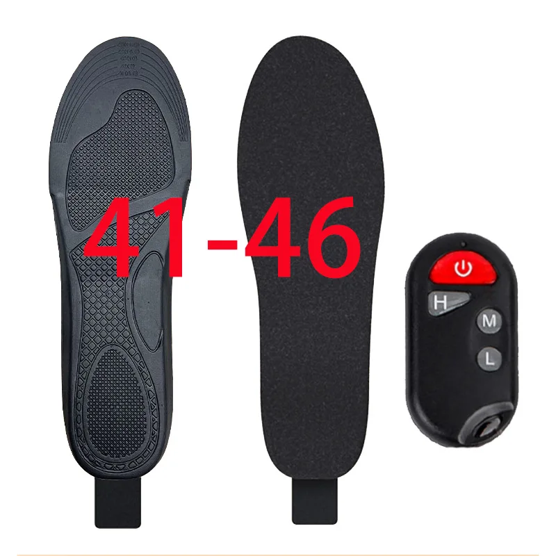 Wholesale Remote control Heating insole Outdoor warm hiking shoe pad Ski insoles Rechargeable Heated insoles