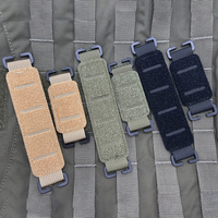Tactical Molle Laser Cutting Dual Side Hook Loop Convenient ID Patch Badge Blood Type Patches Pad Converter Molle Accessories