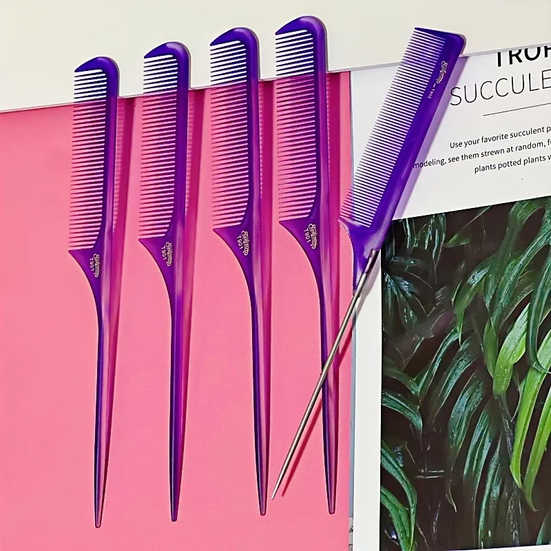 

Sharp Tail Comb With Scale BarberShop Hair Cutting Combs Hairdresser Professional Haircut Hairbrush Hair Salon Styling Tools