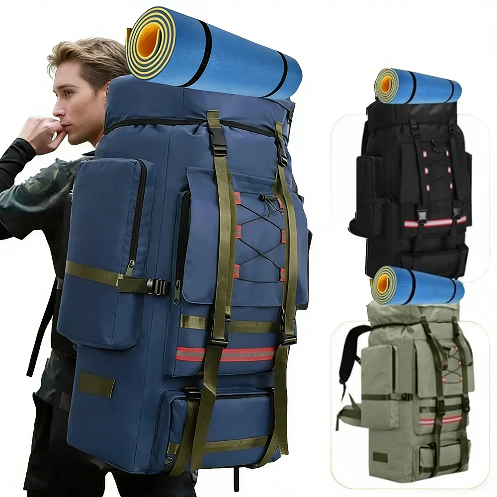 

FREE SHIPPING 130L Extra Large Backpack Outdoor Camping Rescue Shoulder Bag for Men and Women Travel Large Capacity Backpack