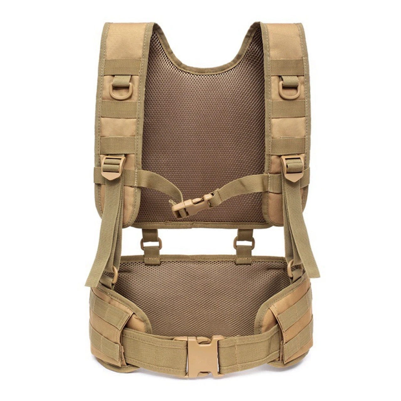 Molle Tactical Padded Vest Belt Set Removable Harness Detachable Suspender Straps Airsoft Combat Waist Belt ​ - view 4