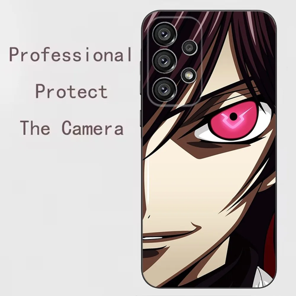 Code G-Geass  Phone Case For Samsung Galaxy A91,A80,A73,A72 ,A71,A53A52,A32 ,A31A22,A21s,A20,Black Cover