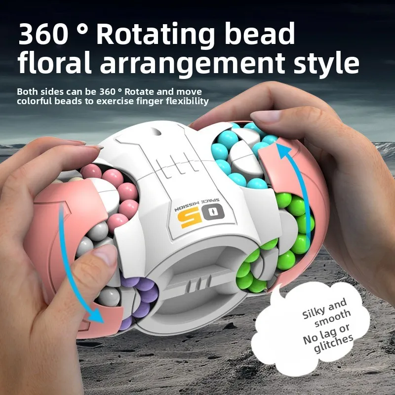 

Relieve Stress Relief Cube Toy Rotating Magic Beans Learning Education Brain Power Toys Novelties Creative Fidget for Children