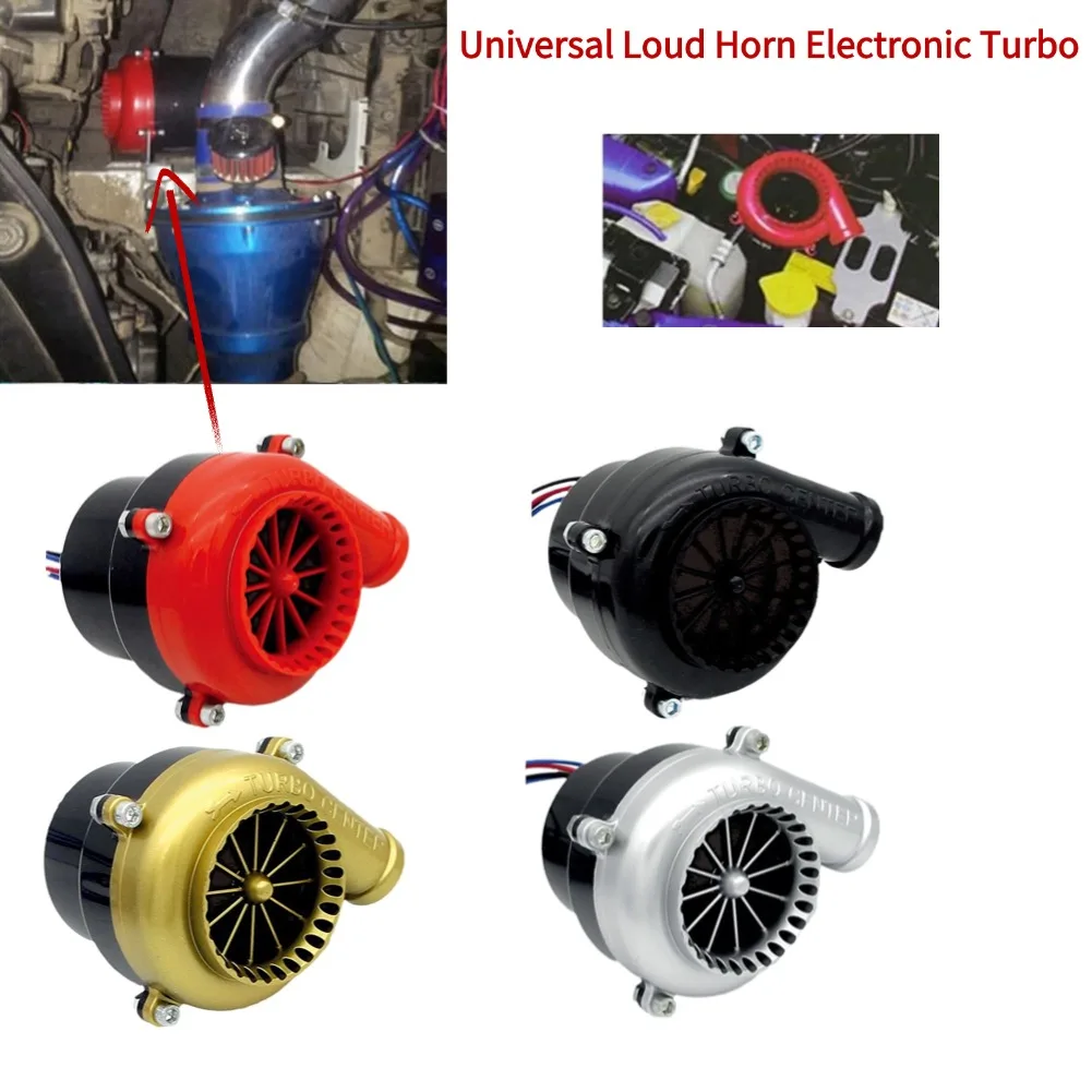 Universal Loud Horn Electronic Turbo Car Fake Dump Valve Turbo Blow Off Valve BOV Sound Hooter Valve Analog Sound Simulator Auto