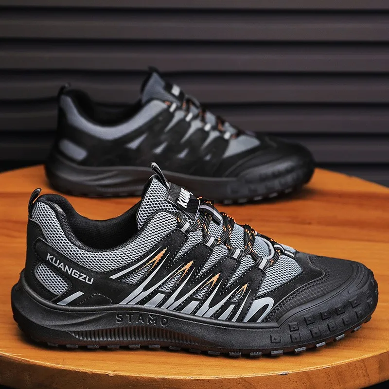 Oulylan-Zapatos Deportivos informales ligeros y transpirables para hombre, zapatillas antideslizantes de fondo suave para correr y caminar al aire libre