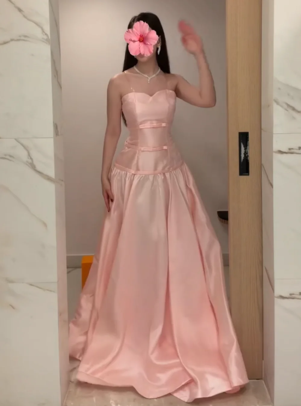 Vestidos de Noche largos de novia con lazo plisado Charmeuse a juego personalizados estilo moderno de moda de lujo 2025