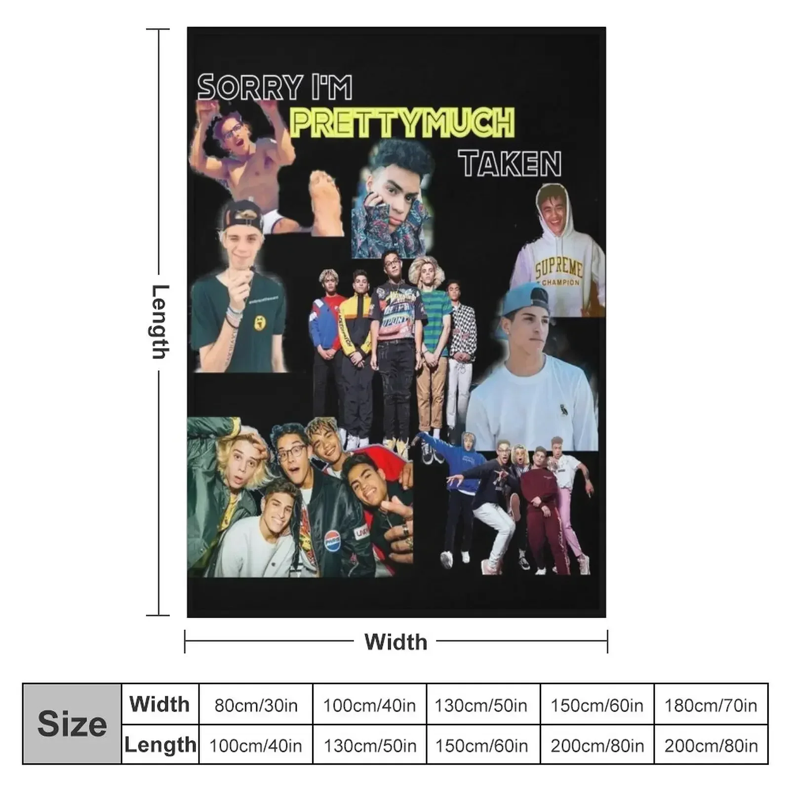 PRETTYMUCH //Taken by PRETTYMUCH Throw Blanket Plush Designers Giant Sofa Tourist Blankets