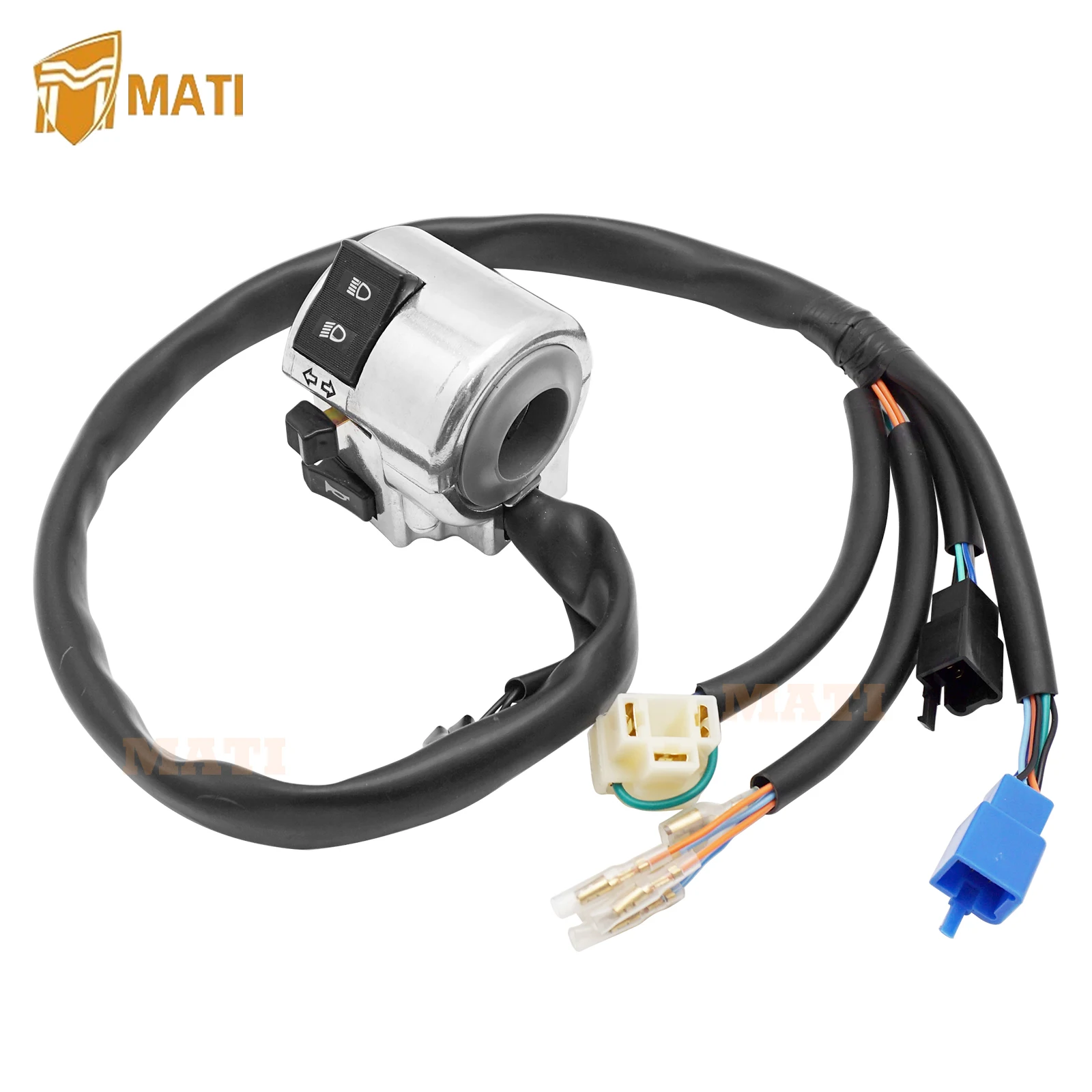 MATI Left Control Switch Turn Signal Horn Headlight for Honda VTX1800C 2002-2004 VTX1800R VTX1800S 2002-2003 35020-MCH-000