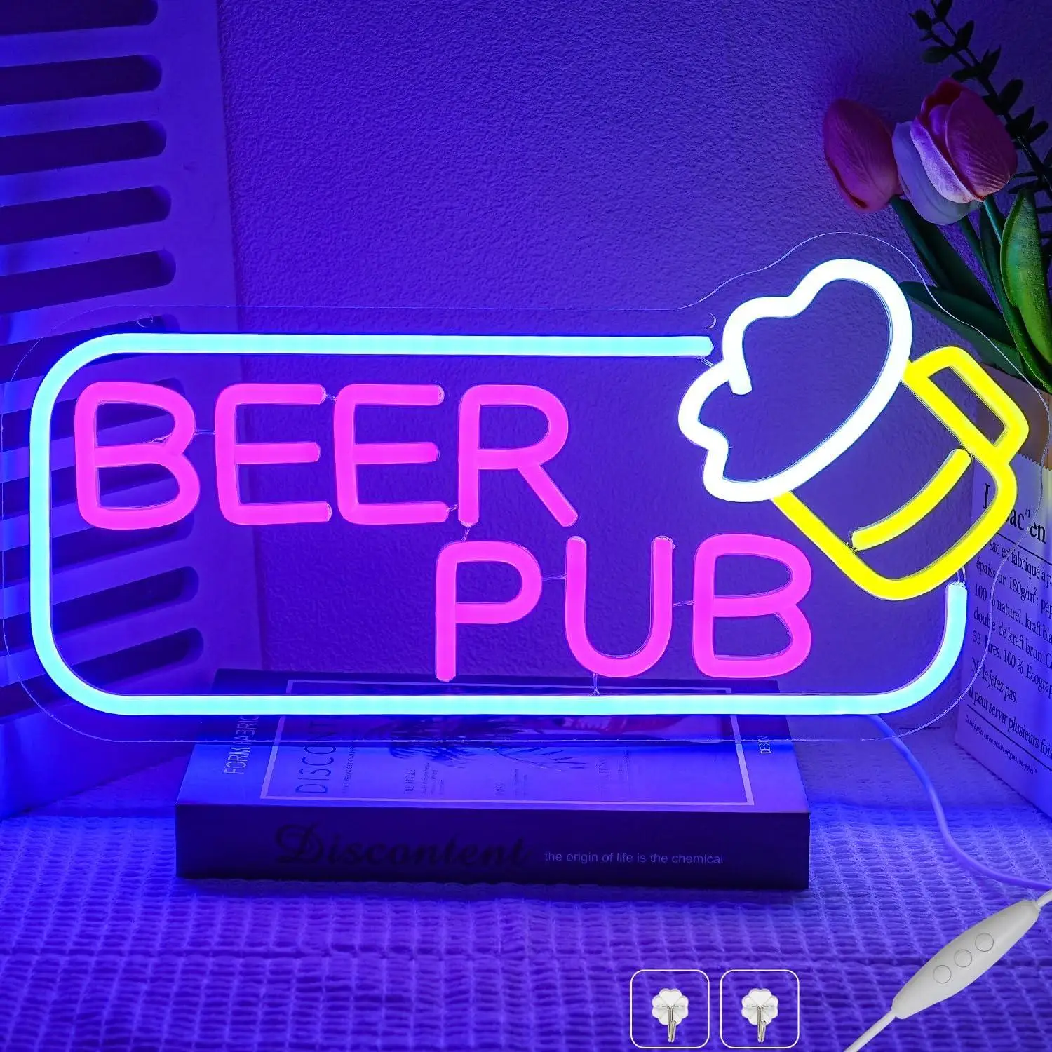 

Неоновая вывеска для пивной паб-барной зоны, USB-светодиодные неоновые светильники с регулировкой яркости для мужской комнаты, домашнего бара, магазина, кафе, паба, клуба, вечеринки, декоративные вывески для бизнеса и баров